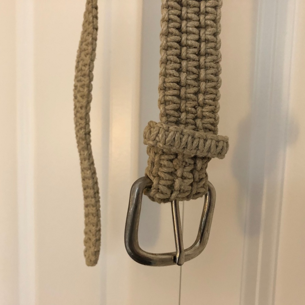 Natural Hemp Woven Belt